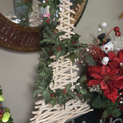 Woven Twig Christmas Tree Decoration