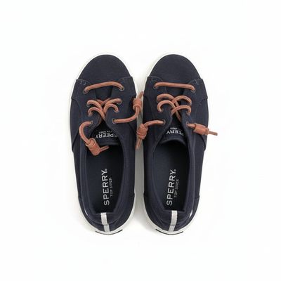 Sperry Crest Vibe Canvas Barrel Lace Sneaker Navy
