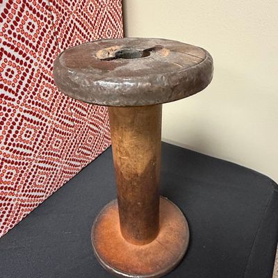 Vintage Industrial Textile Spool