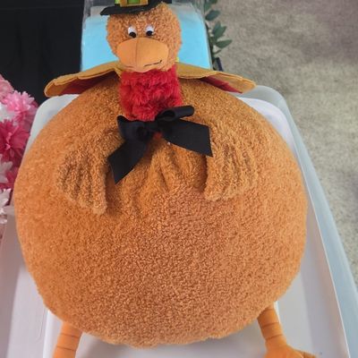 Plush Thanksgiving Turkey Decorative Pillow