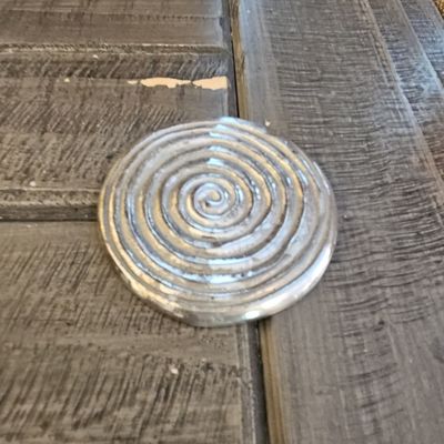 Sterling Silver Spiral Paperweight