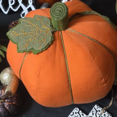 Fabric Pumpkin Decorative Accent