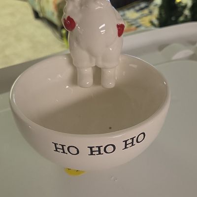 Mud Pie Santa Ho Ho Ho Bowl