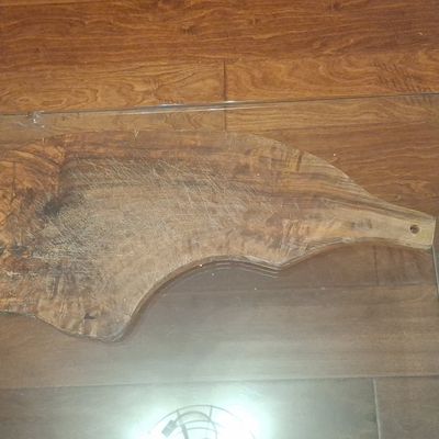 Antique French Olive Wood Charcuterie Board