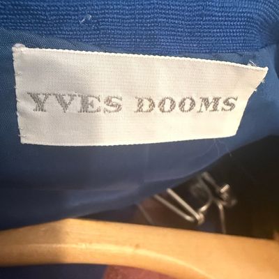 Yves Dooms Vintage Cobalt Blue Suit