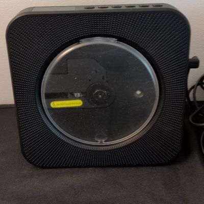 Wall-Mounted Bluetooth CD Player with FM Radio and Speaker
