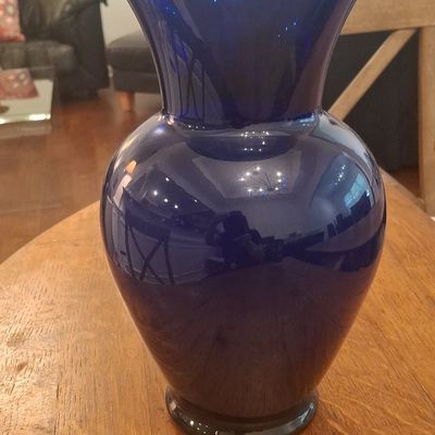 Vintage Cobalt Blue Indiana Glass Vase