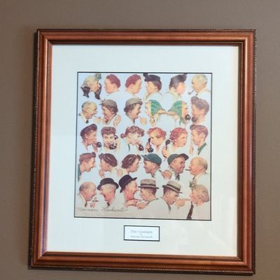 Norman Rockwell 'The Gossips' Framed Print