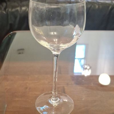 Set of Clear Glass Stemware