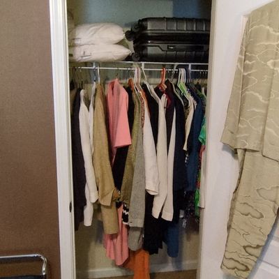 Assorted Closet Apparel and Luggage