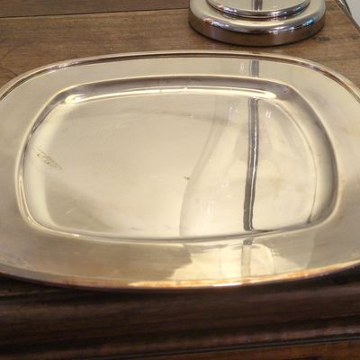 French Silver-Plated Serving Tray