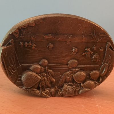 Vintage D Day Commemoration Committee Unique Brass Piece