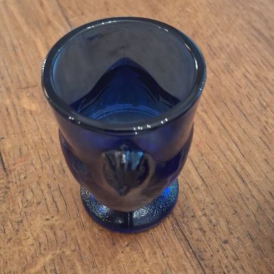 Arcoroc Cobalt Blue Glass Chicken Egg Cups