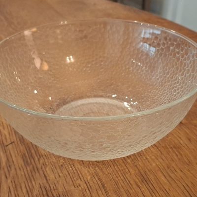 Indiana Glass Company Crystal Ice Serving Bowl