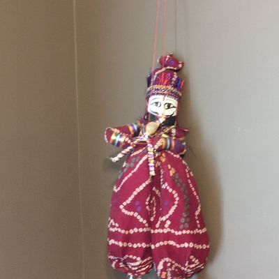 Rajasthani Kathputli String Puppet Pair