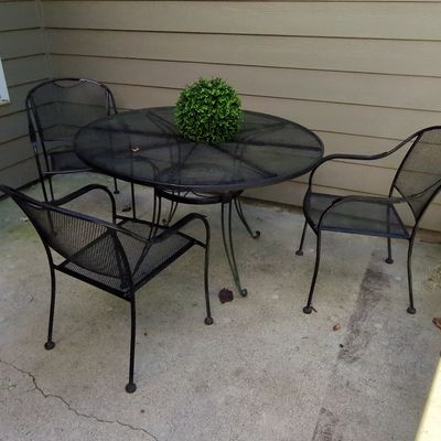 Russell Woodard Wrought Iron Patio Set