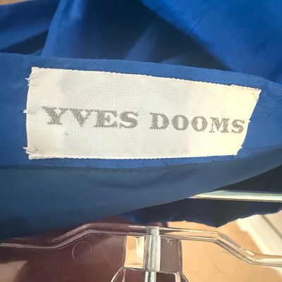 Yves Dooms Vintage Royal Blue Full Skirt