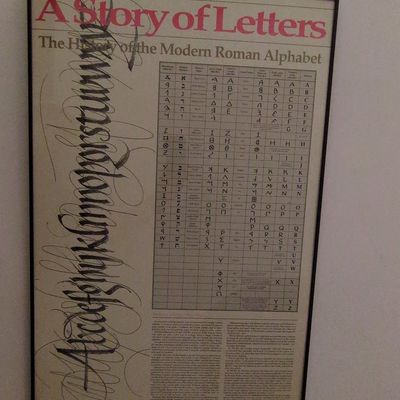 A Story of Letters: The History of the Modern Roman Alphabet Poster