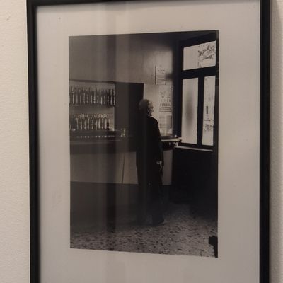 French Cafe Scene Black and White Photographic Prints