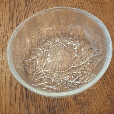 Set of 8 Hoya Crystal Japan "Ice" Glass Bowls