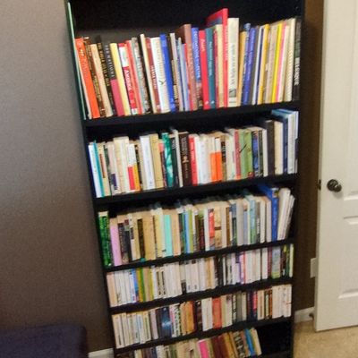 Contemporary Modular Bookcases with Assorted Literature