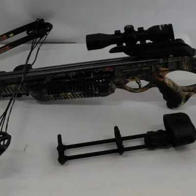 Sale Photo Thumbnail #295: Barnett Ghost 360 Crossbow with Illuminated Red/Green Scope and Case
