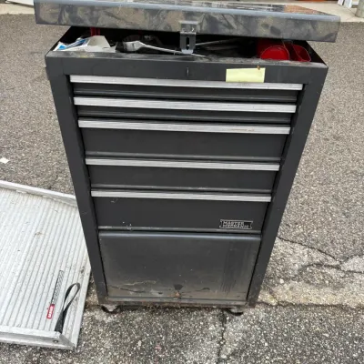 Sale Photo Thumbnail #339: Master Mechanic Rolling Tool Cabinet Packed with Large Assortment of Mechanic and Hand Tools