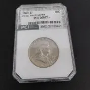Sale Photo Thumbnail #284: 1958-D Franklin Half Dollar, Graded MS67 & with FBL (Full Bell Lines)