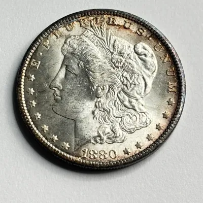 Sale Photo Thumbnail #286: 1880-CC Morgan Silver Dollar