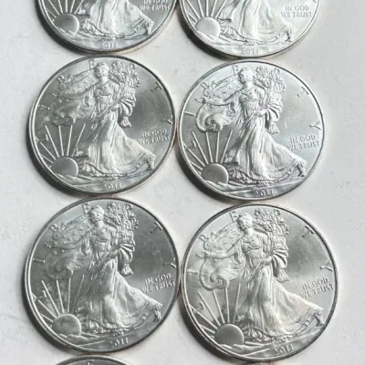 Sale Photo Thumbnail #293: Lot of 10 - 2011 American Silver Eagle Bullion Coins