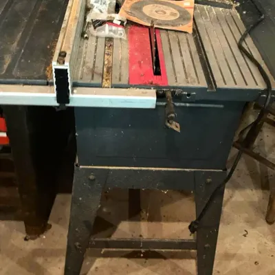 Sale Photo Thumbnail #359: Craftsman 10" Table Saw Model 137.228210 with Stand and Blades – Belmont Off-Site