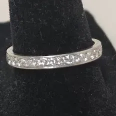 Sale Photo Thumbnail #353: Ladies Platinum Eternity Ring - 31 Diamonds (.93 CTW), Appraised $3,150