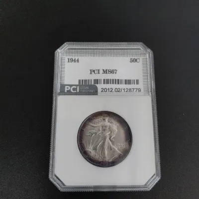 Sale Photo Thumbnail #285: 1944 Walking Liberty Half Dollar, Graded MS67