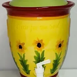 Pfaltzgraff Pistoulet Sunflower Beverage Dispenser – 6 Qt.
