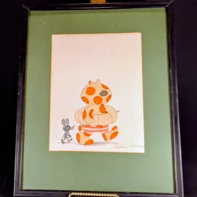 Barbara Davidson Signed Original Storybook Illustration "To the Beach"