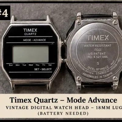 Vintage Timex Quartz Mode-Advance Digital Watch – Needs Battery