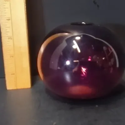 2004 Jud Scott (Ludington, MI) Signed Amethyst Art Glass