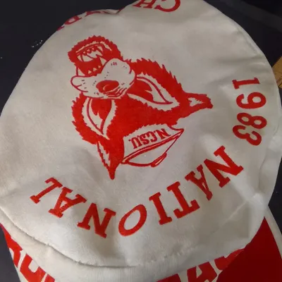 1983 NC State Wolfpack National Champions Painter Cap – Jim Valvano Era