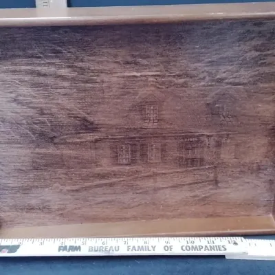 House of Lloyd Rustic Cabin Wood Serving Tray