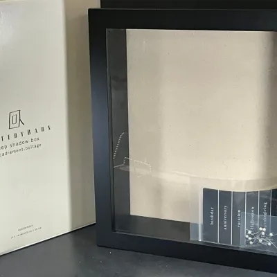 Pottery Barn Black Shadow Box Frame 12" x 14" – New in Box