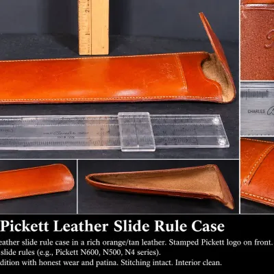 Charles Beseler Co. Slide Rule with Pickett Leather Case
