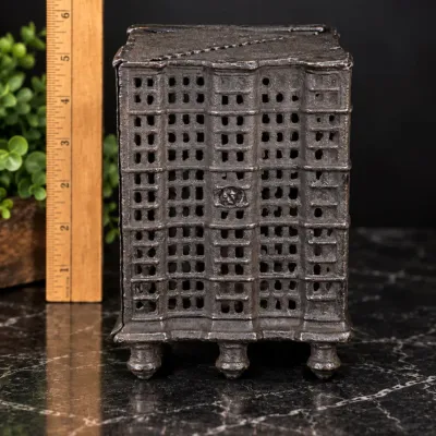 Antique Cast Iron Building Still Bank – Approx. 6"