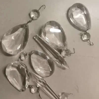 Vintage Chandelier Crystal Prism Lot