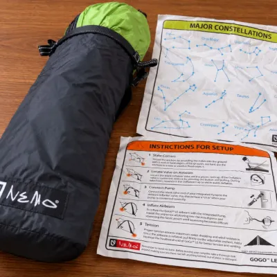 Sale Photo Thumbnail #372: NEMO GoGo LE Airbeam 1-Person Shelter with Pump, Bag & Instructions