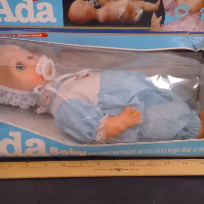 1980s Baby Ada Mechanical Doll – New in Box