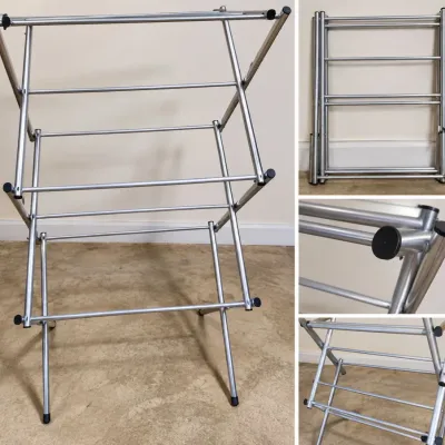 Sale Photo Thumbnail #343: Folding Metal Clothes Drying Rack - Collapsible Laundry Airer