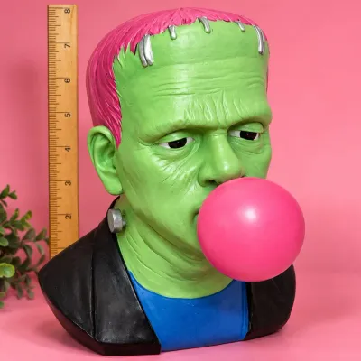Light-Up Bubblegum Frankenstein Bust – Pink Version, Like New