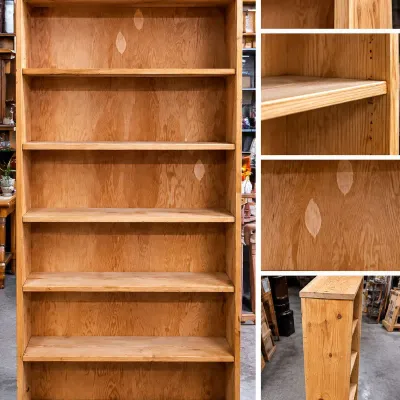 Sale Photo Thumbnail #341: 7-Foot Pine Bookcase - 7 Shelves - Ready to Paint or Refinish