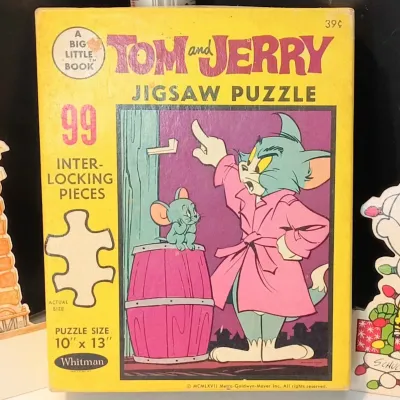 1967 Whitman Tom & Jerry 99-Piece Jigsaw Puzzle