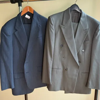 Two Men’s Suits- Made In Korea & The USA